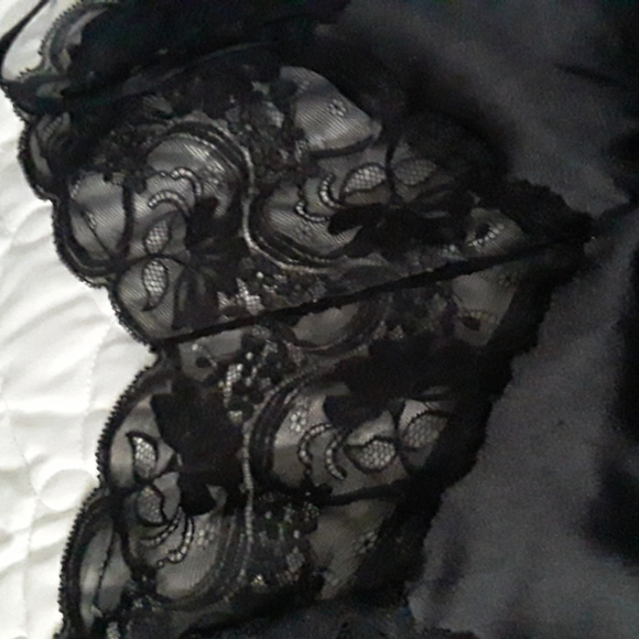 Vtg Victoria's Secret Lace Chemise, Black, Size S - Picture 5 of 9